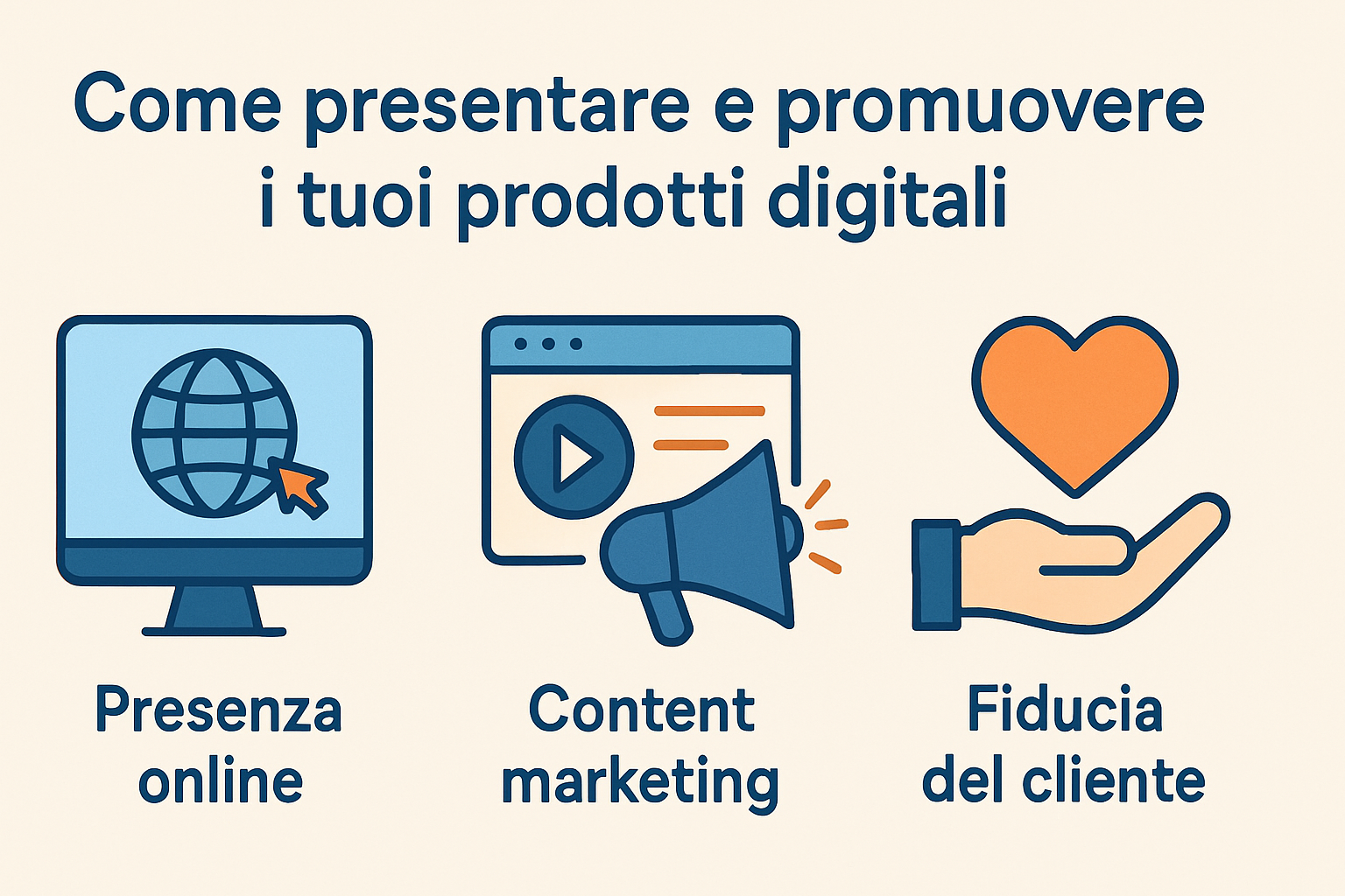 Come presentare e promuovere i tuoi prodotti digitali