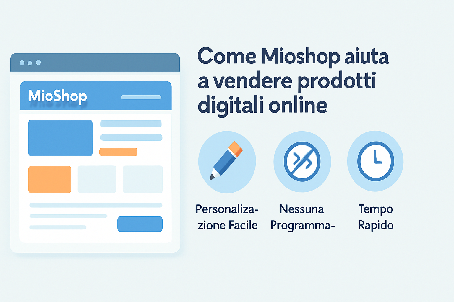 Come Mioshop ti aiuta a vendere prodotti digitali online