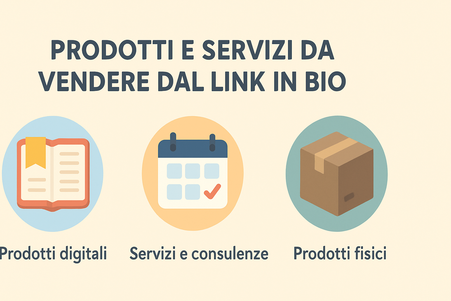 Cosa puoi vendere dal link in bio