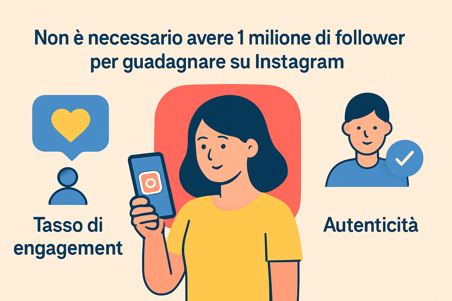 Perché non hai bisogno di 1 milione di follower per fare soldi su Instagram