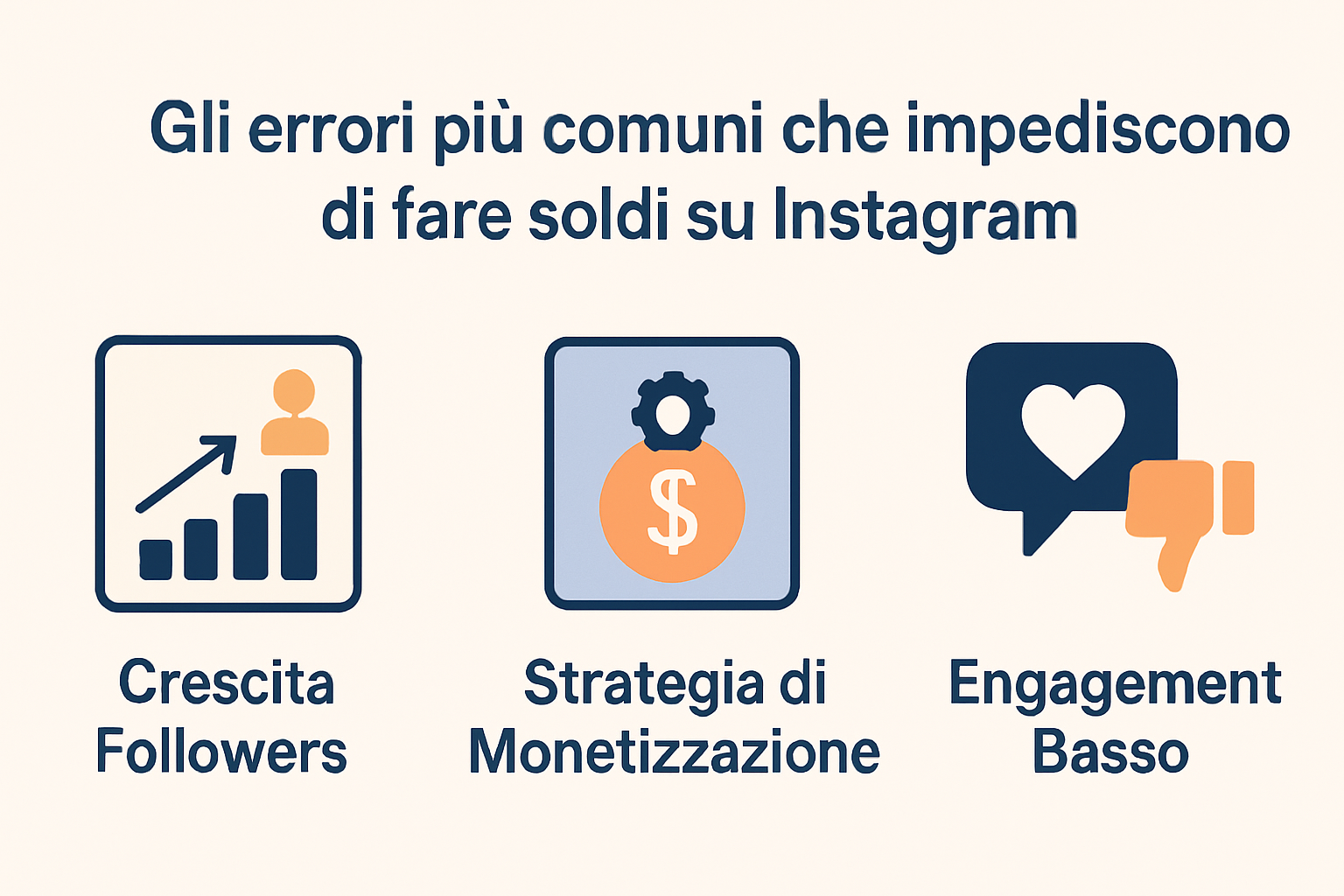 Gli errori più comuni che impediscono di fare soldi su Instagram