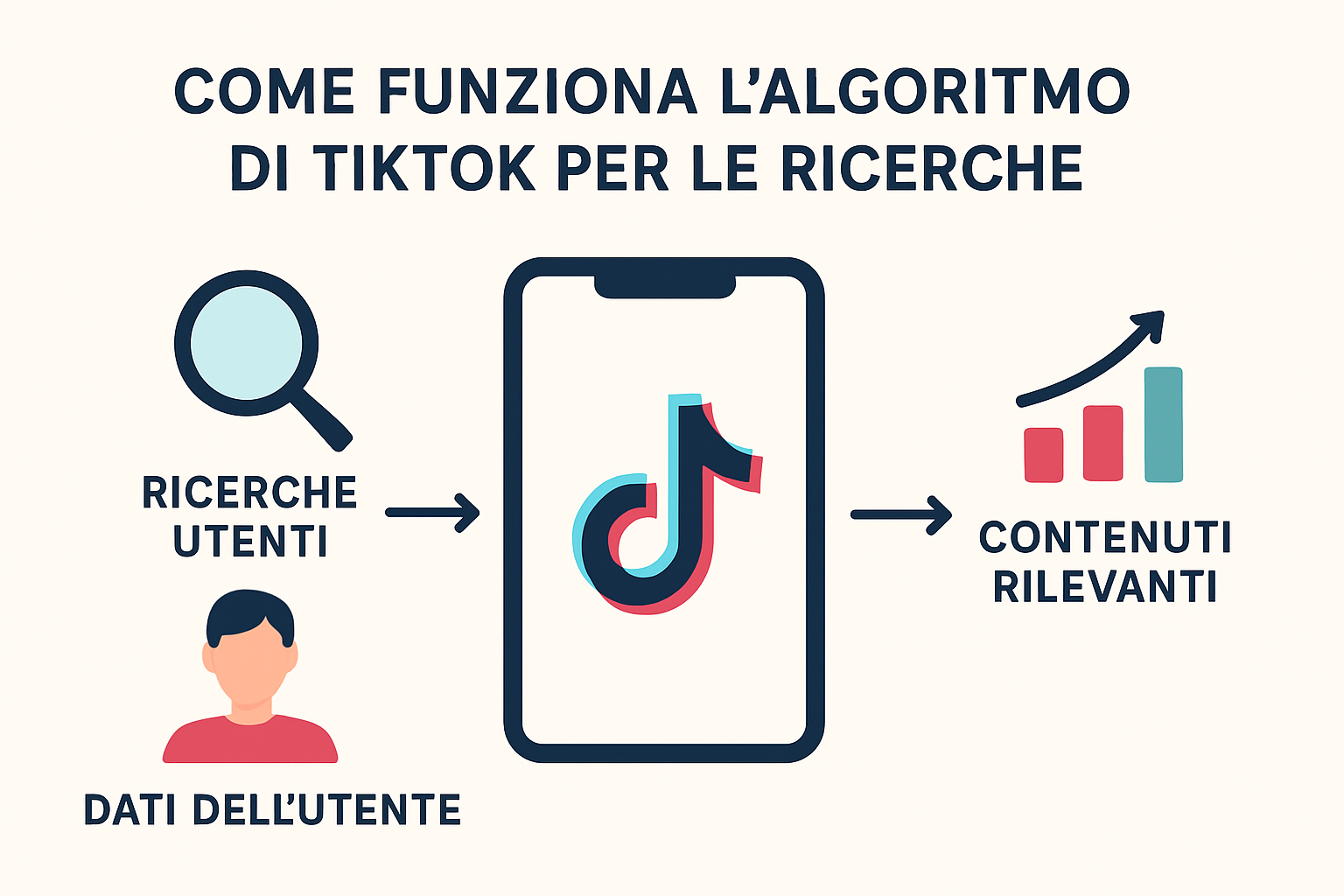 Come funziona l'algoritmo di TikTok per le ricerche