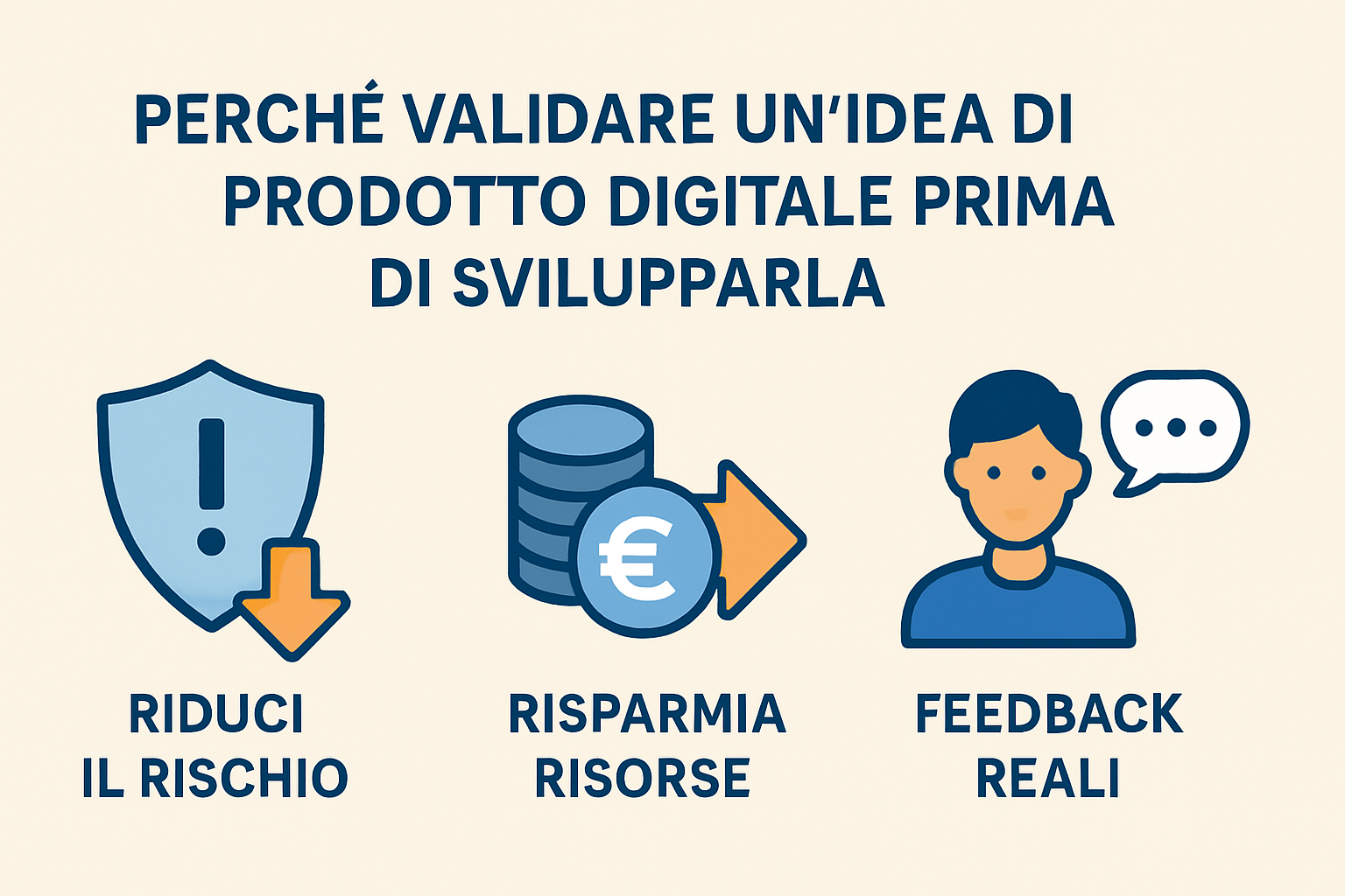 Perché validare un'idea di prodotto digitale prima di svilupparla