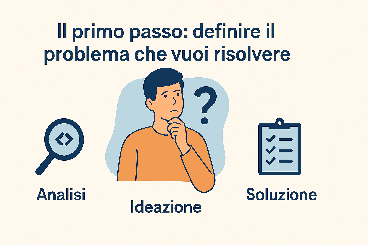 Il primo passo: definire il problema che vuoi risolvere