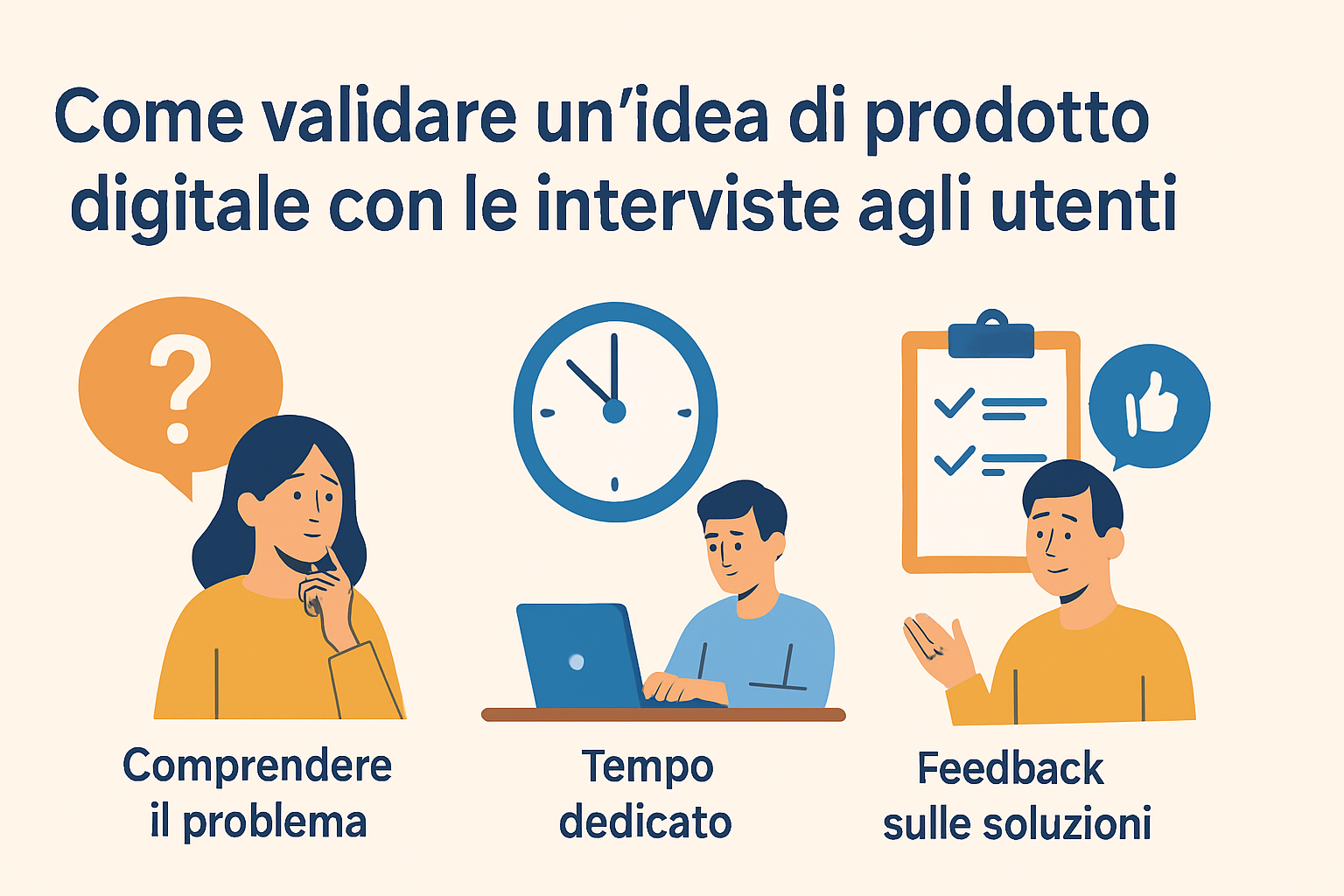 Come validare un'idea di prodotto digitale con le interviste agli utenti