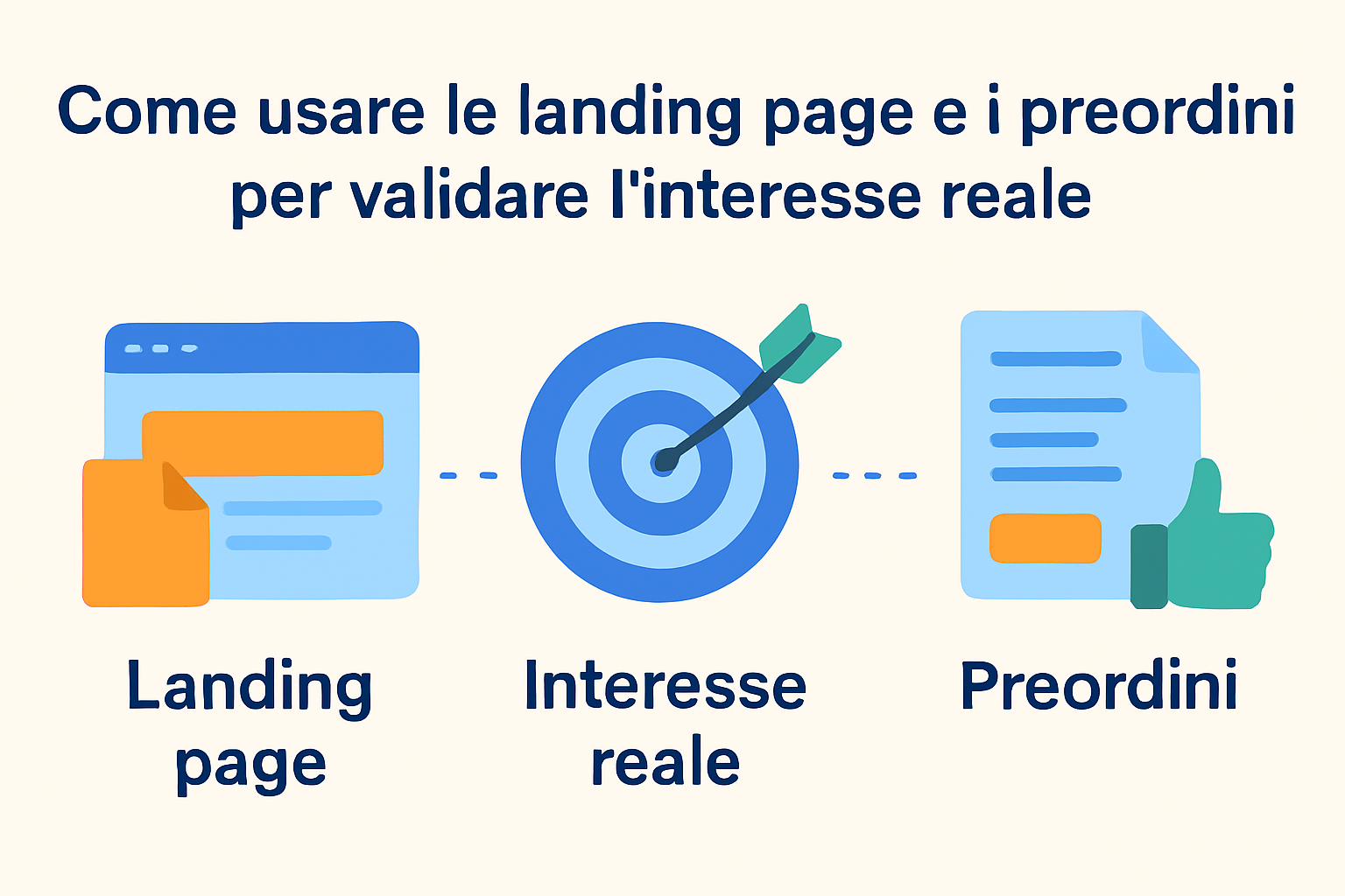 Come usare le landing page e i pre-ordini per validare l'interesse reale